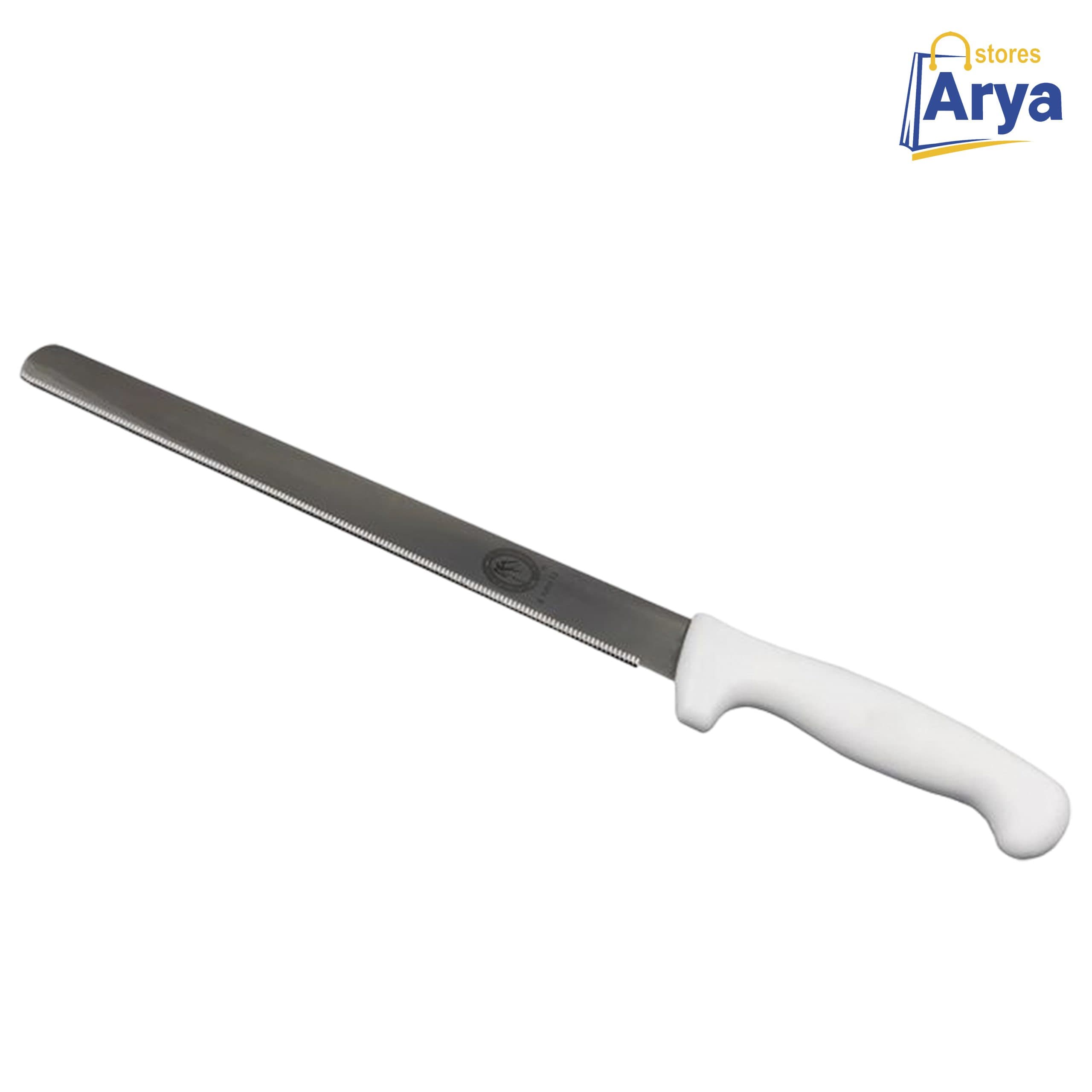 چاقو اره ای برش کیک دندانه ریز35 سانتی دسته پلاستیکی