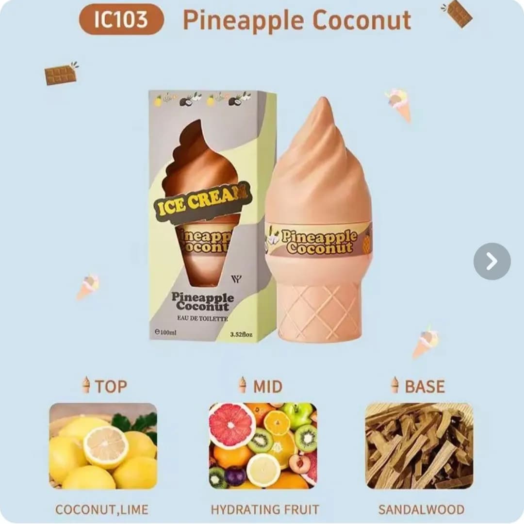 عطر بستنی 100 میلی لیتر رایحه coconut pineapple — تصویر ۲
