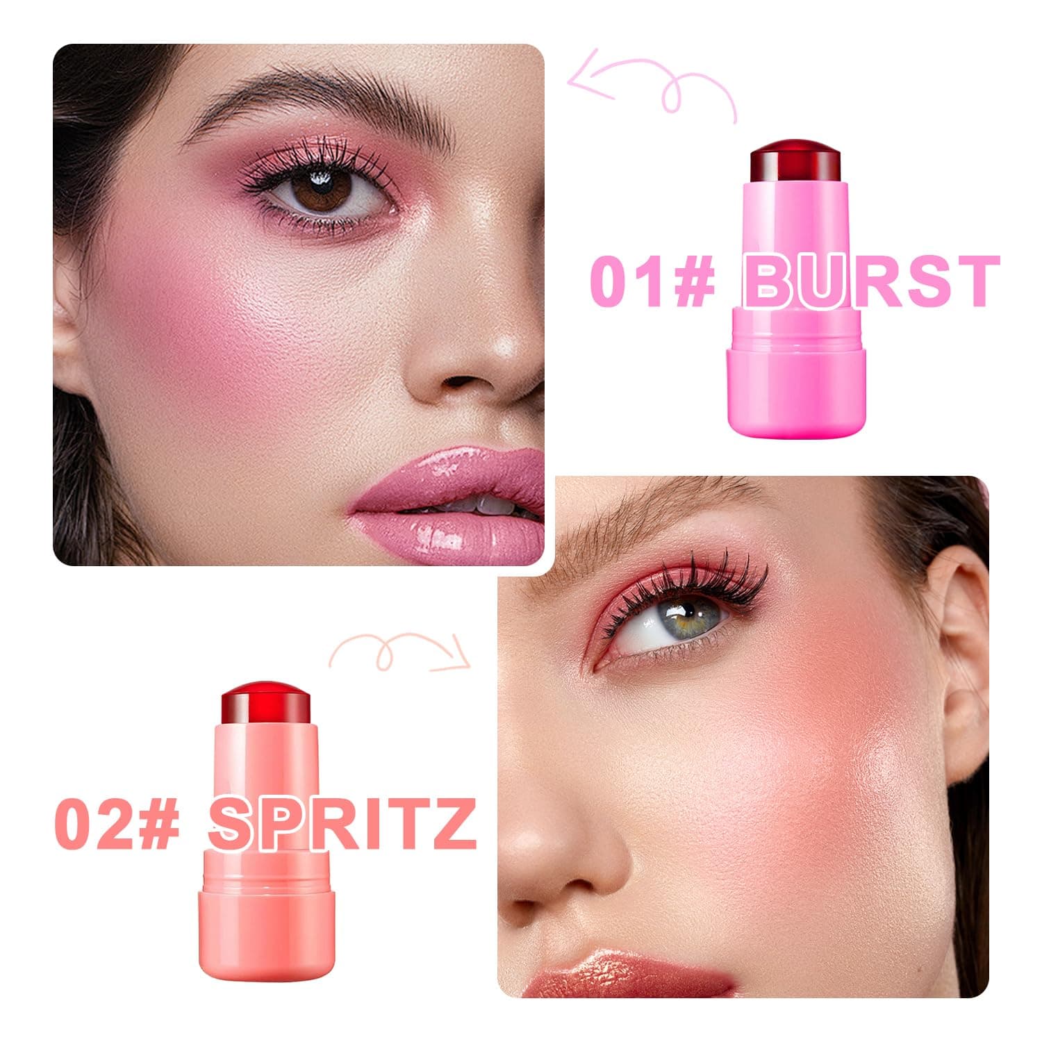 تینت لب و گونه ژله ای میلک میکاپ — تصویر ۶