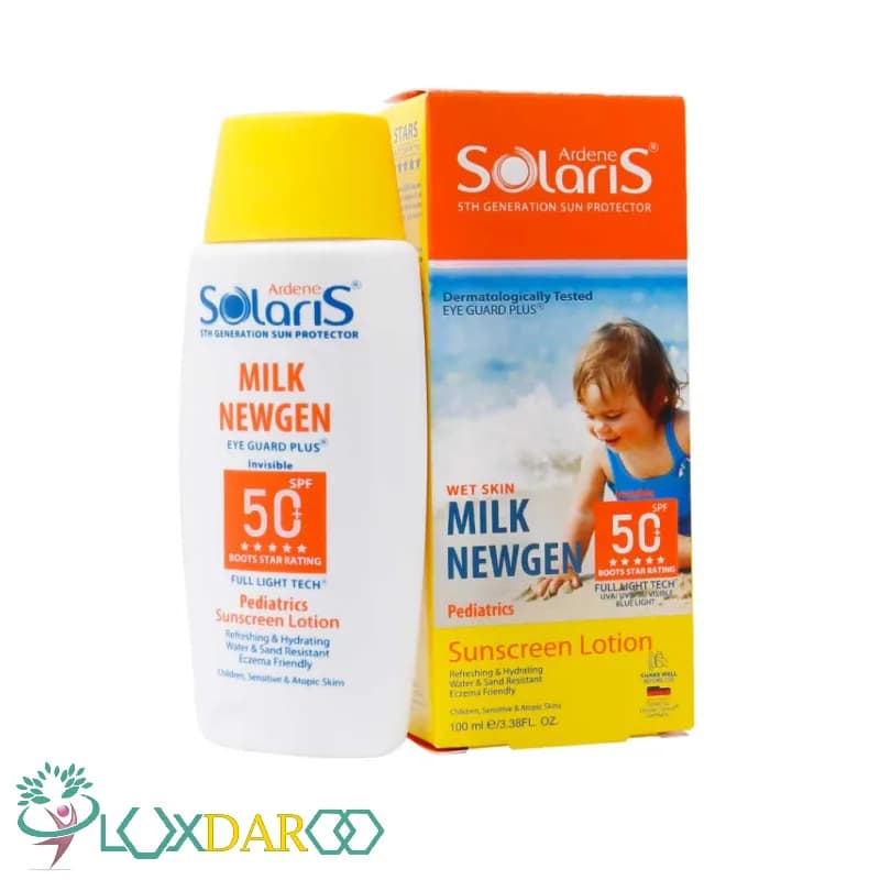 لوسیون ضدآفتاب کودک آردن سولاریس SPF50+