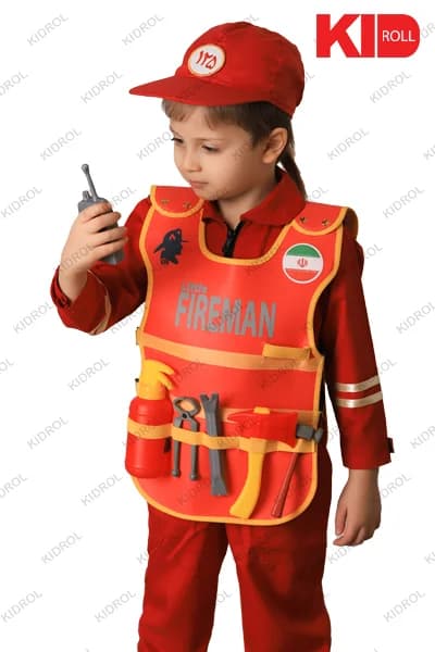 لباس و جلیقه آتش نشانی بچه گانه — تصویر ۳