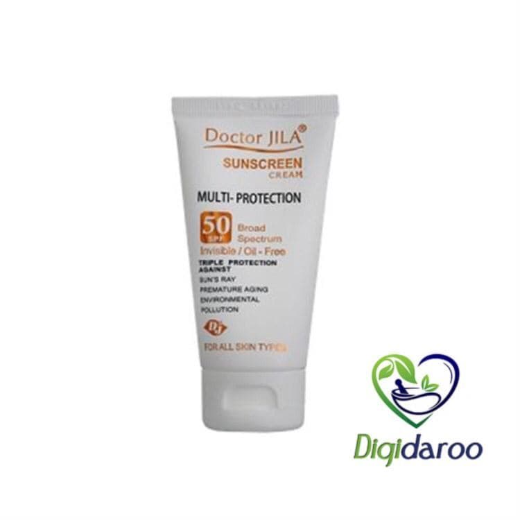 کرم ضد آفتاب مولتی پروتکشن رنگی دکتر ژیلا SPF50 — تصویر ۳