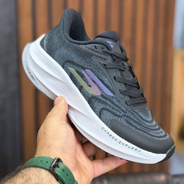 کتونی اسکیچرز کربن اینفیوز زنانه مشکی Skechers Carbon Infused