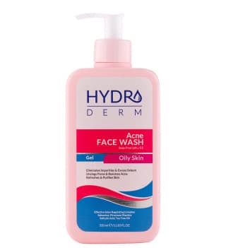 ژل شستشو صورت هیدرودرم مدل Acne مناسب پوست های چرب حجم 350 میلی لیتر