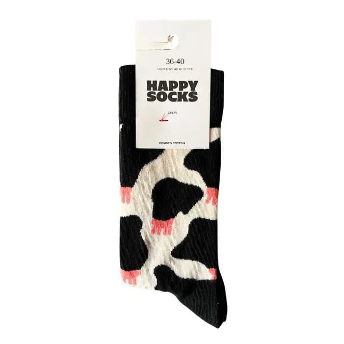 جوراب مشکی سفید فانتزی زنانه SR172 — تصویر ۳