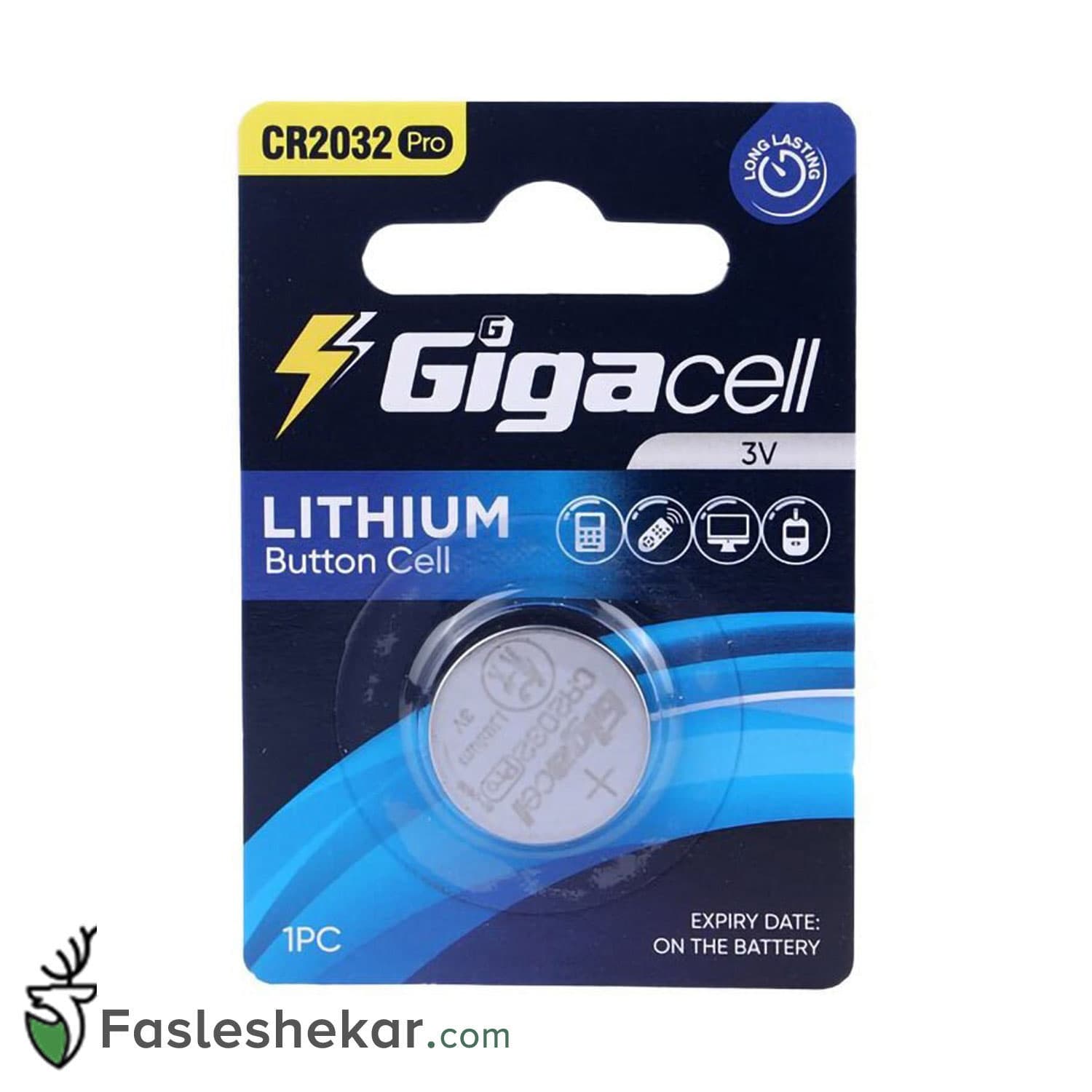 باتری سکه ای گیگاسل مدل GIGACELL 2032 Pro