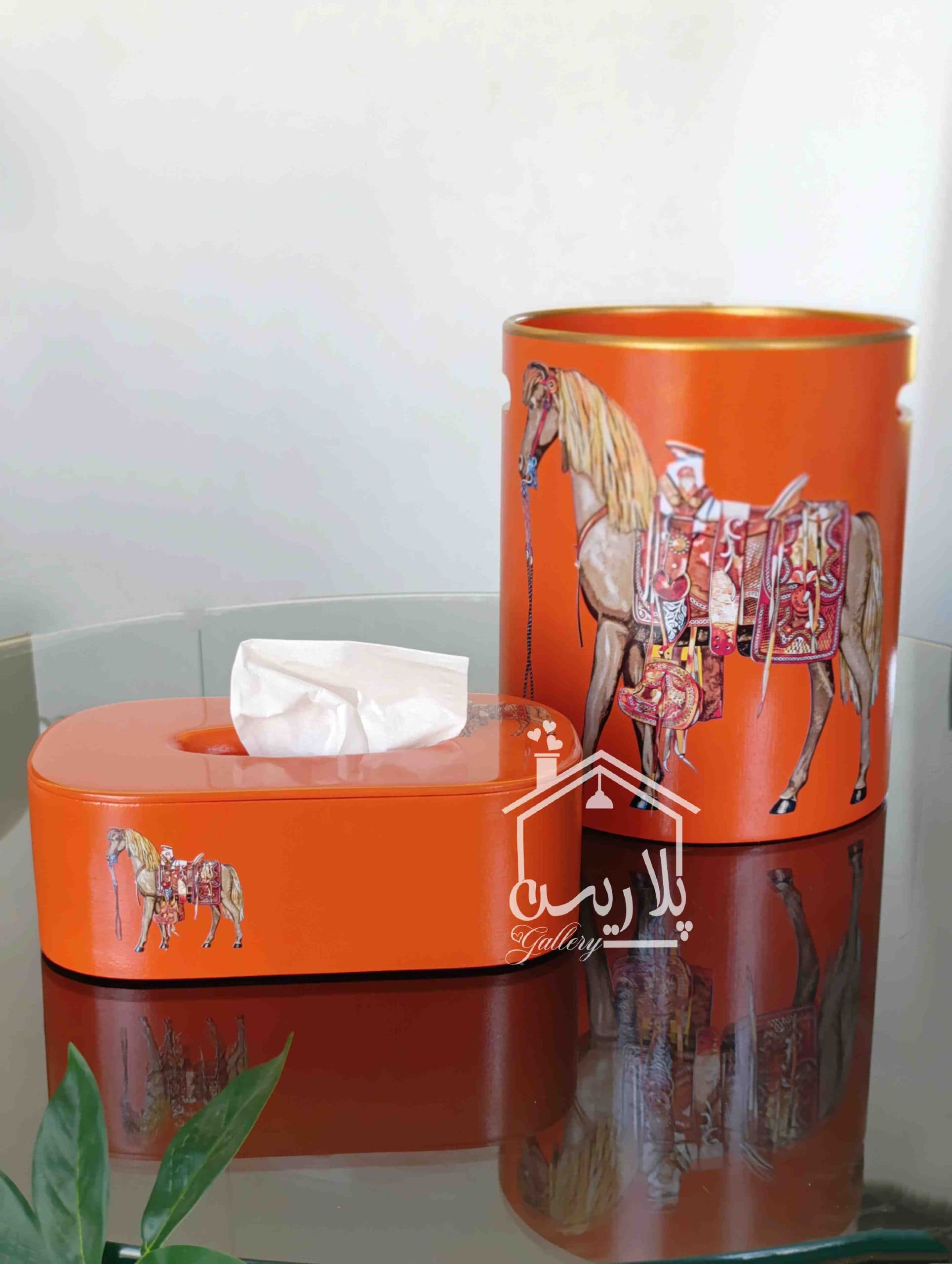 ست سطل و جادستمال هرمس نارنجی