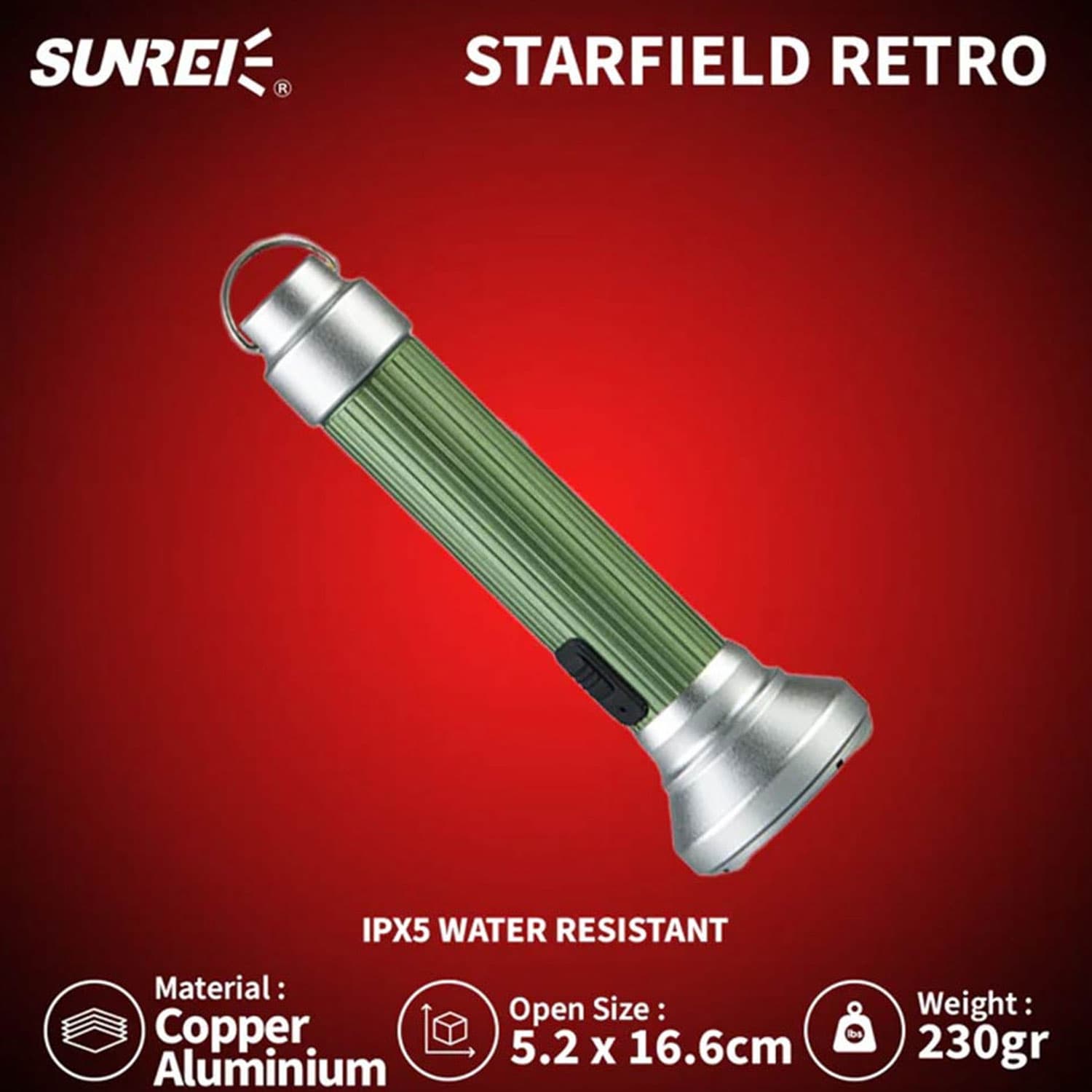 چراغ قوه سانری مدل Starfield Retro — تصویر ۶