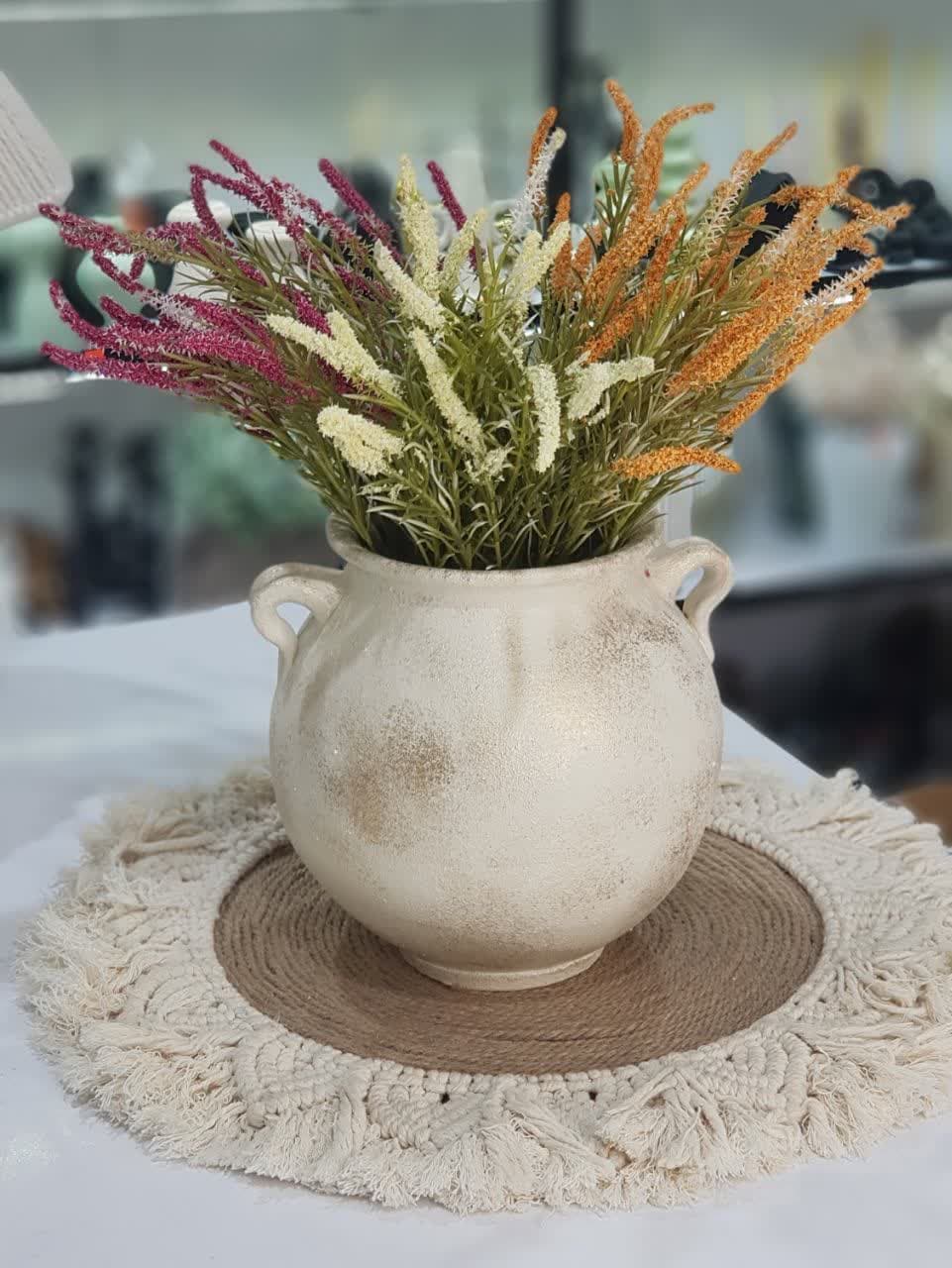 گلدان پتینه خمره ای — تصویر ۲