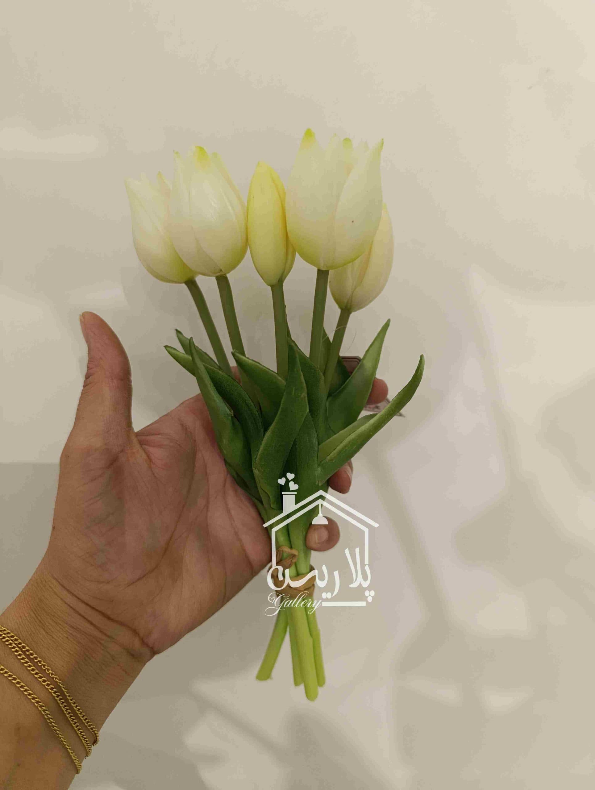 دسته گل لاله لاتکس 5شاخه 25سانت در چهار رنگ — تصویر ۸