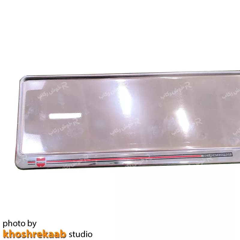 قاب پلاک استیل ضخیم (سنگین) WURTH بسته 2 عددی — تصویر ۳