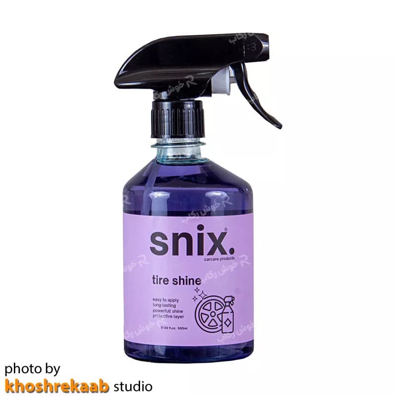 اسپری واکس لاستیک براق کننده اسنیکس (Snix) 500 میلی لیتر — تصویر ۲