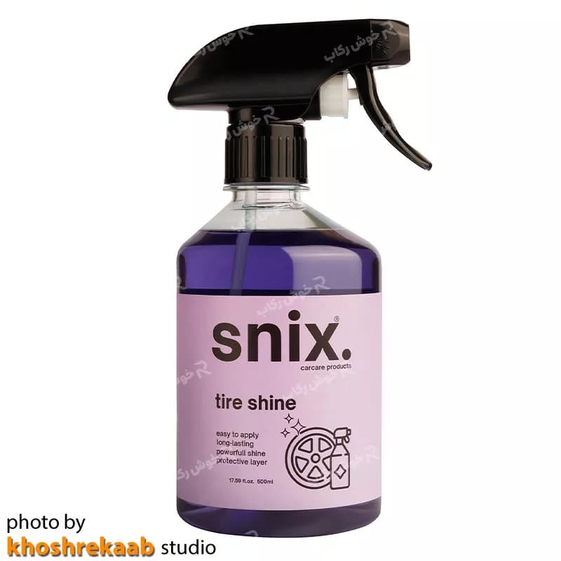 اسپری واکس لاستیک براق کننده اسنیکس (Snix) 500 میلی لیتر