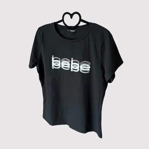 تیشرت زنانه مشکی با طرح T29 Bebe — تصویر ۳