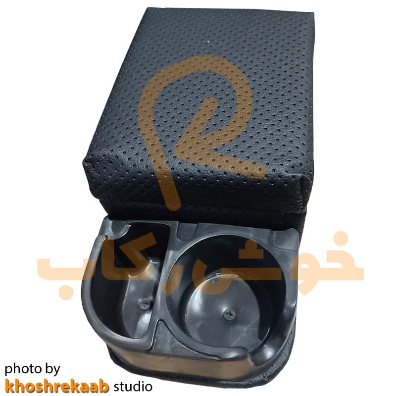 کنسول وسط خودرو تک لیوان پایه چوبی مدل K1 — تصویر ۲
