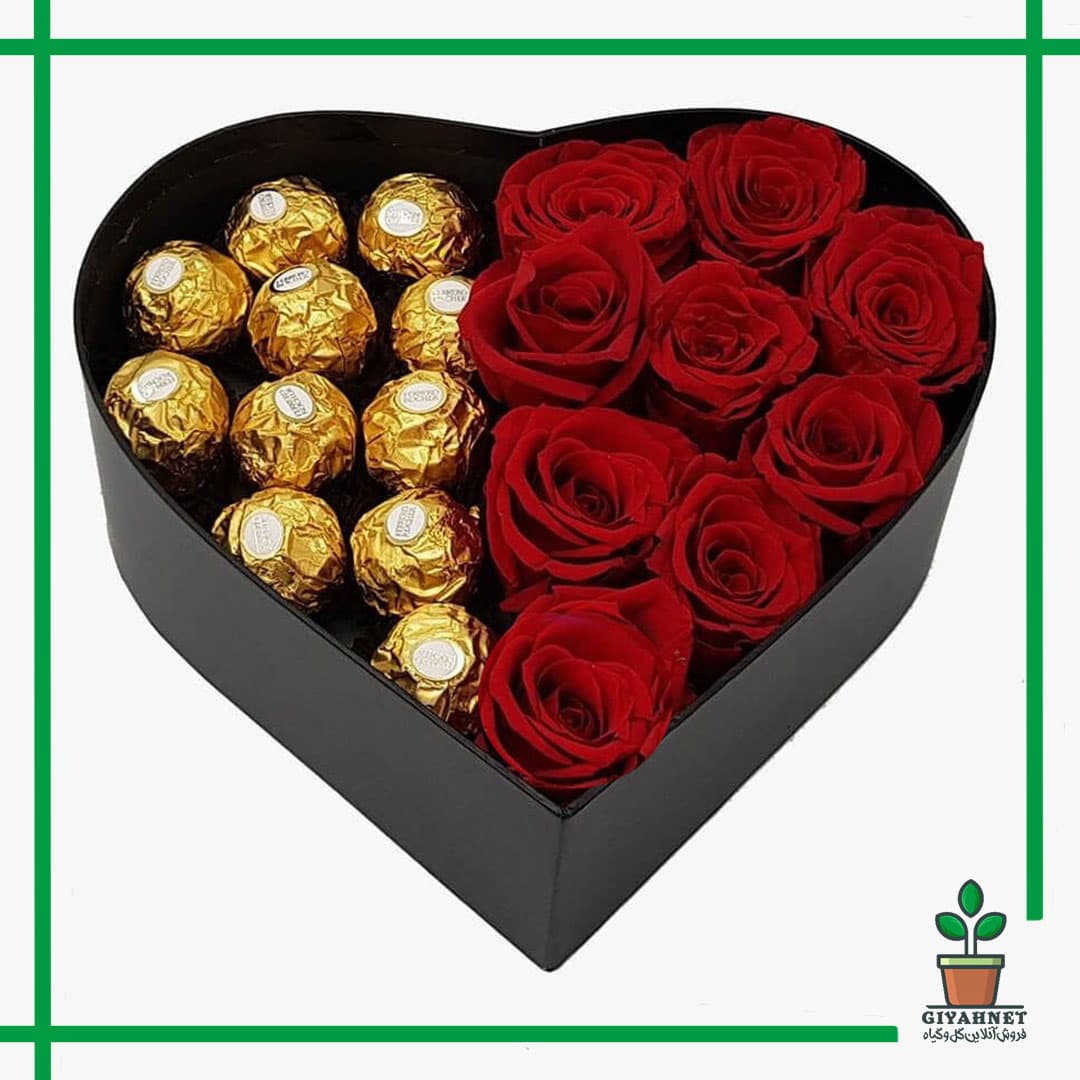 باکس گل و شکلات کد 318