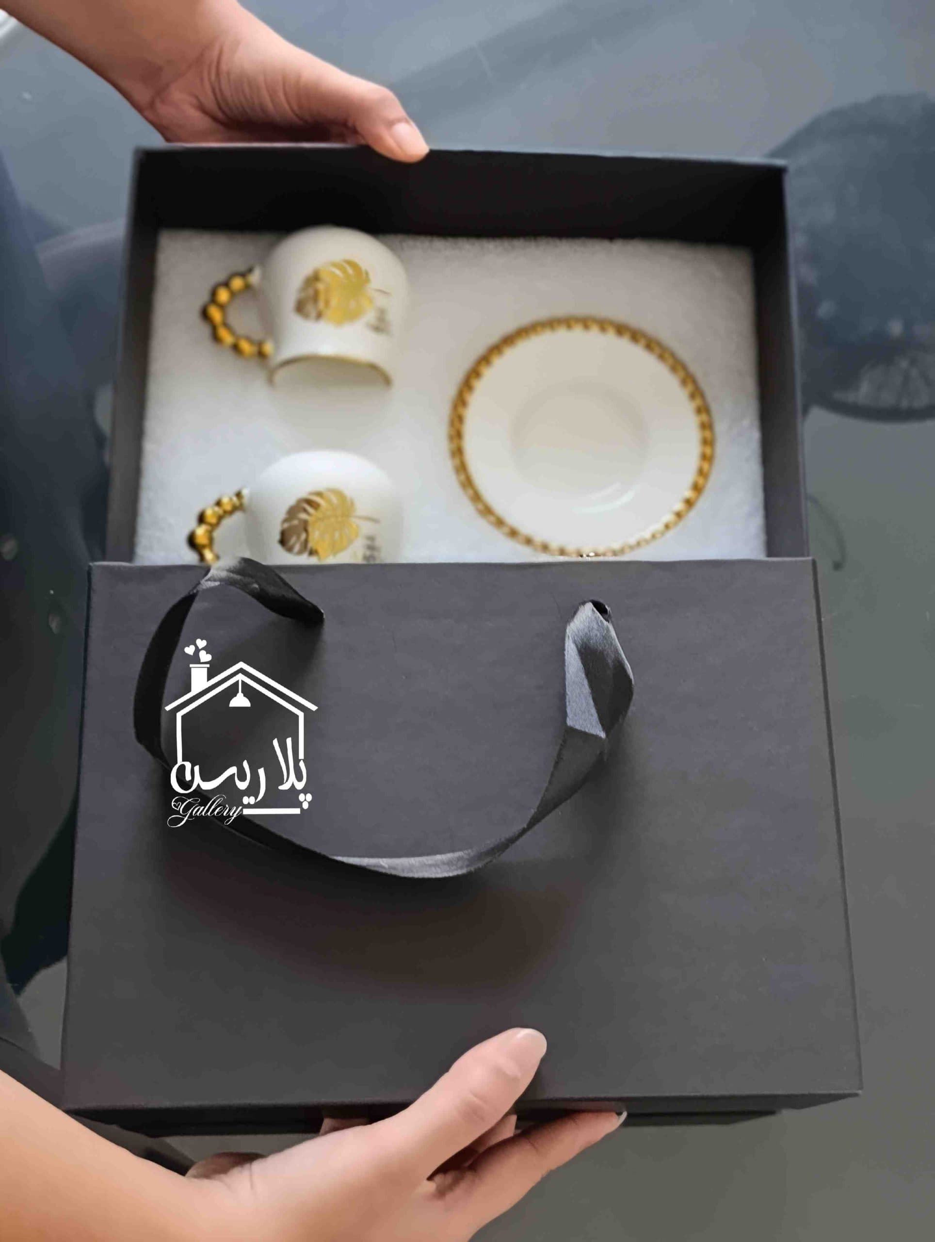 پک کادویی قهوه خوری دوتایی برگ انجیری 90206 — تصویر ۳