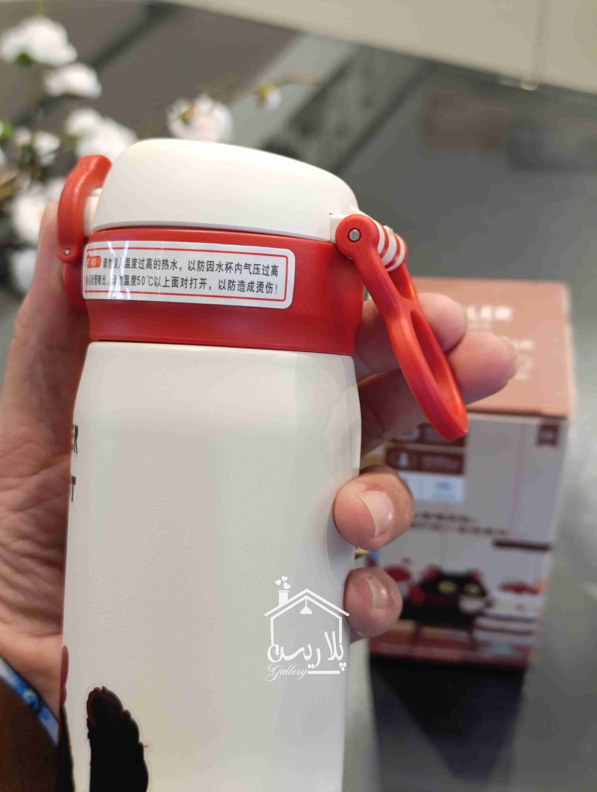 تراول ماگ دو حالته طرحه گربه برند Diller در سه رنگ — تصویر ۴