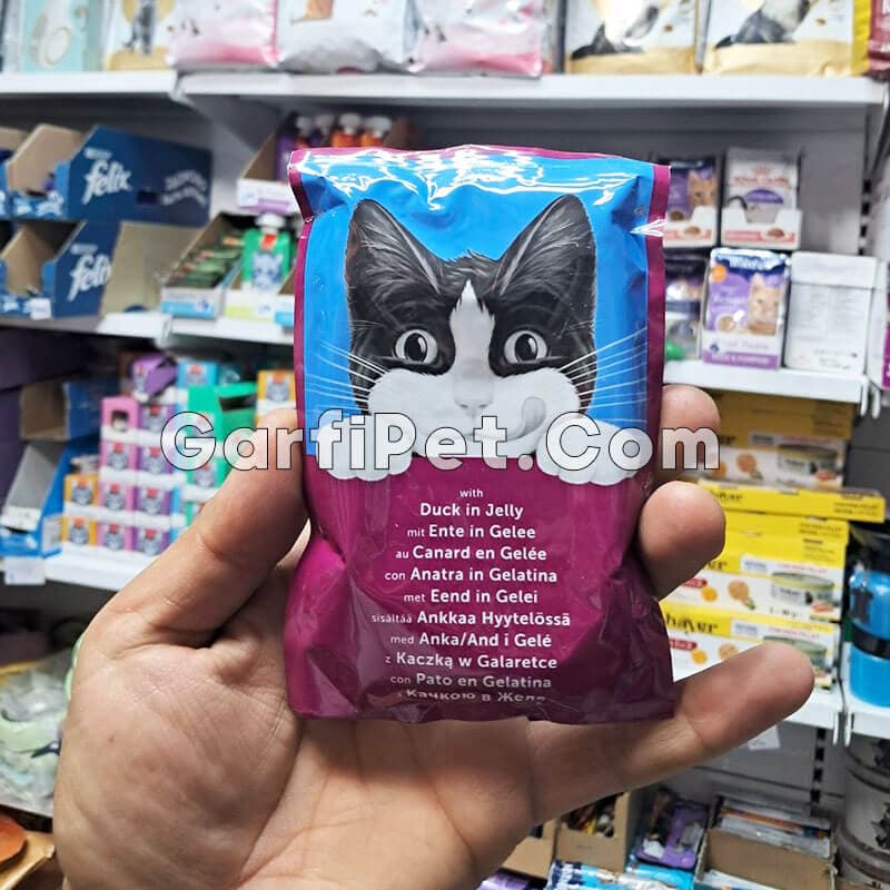 غذای پوچ گربه «فلیکس Felix» مدل اردک در ژله (85 گرم) — تصویر ۳