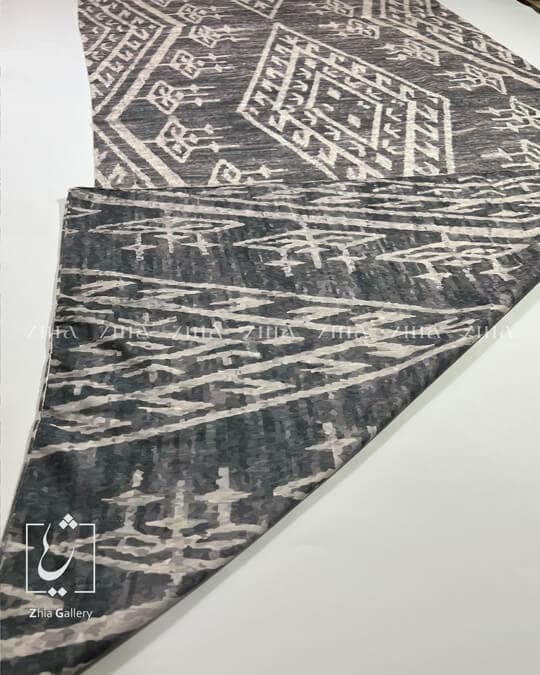 شال موهر دورو طرح گلیم کد 669 — تصویر ۳