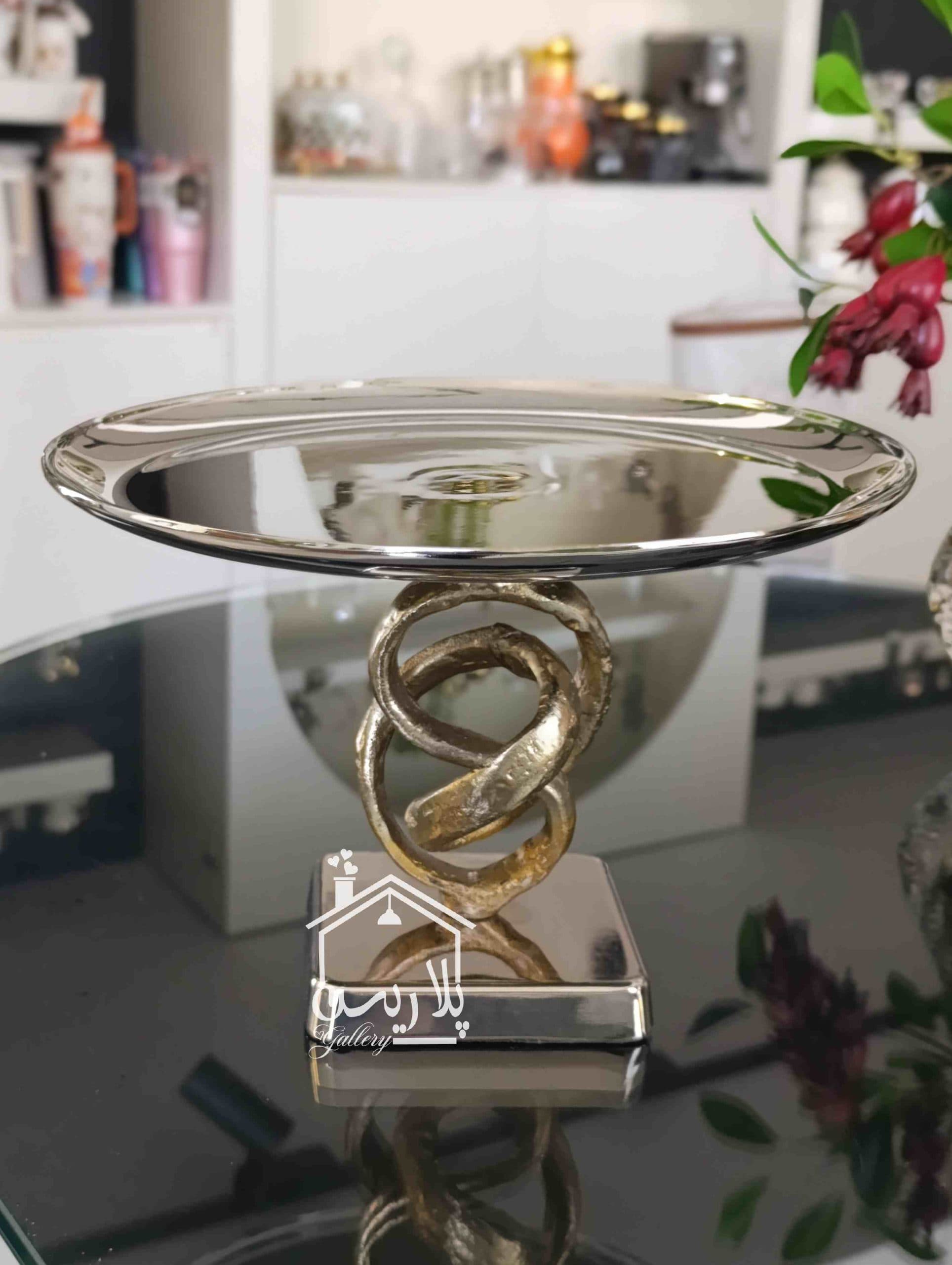 شیرینی خوری/دیس کیک پایه دار پیچک — تصویر ۳