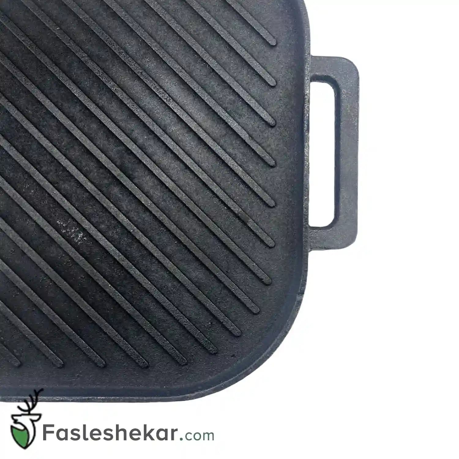 صفحه گریل استیک پز چدنی دو طرفه — تصویر ۴