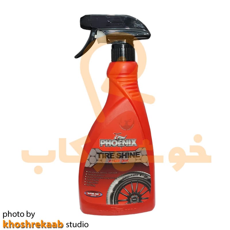 اسپری براق کننده لاستیک خودرو فونیکس مدل premium