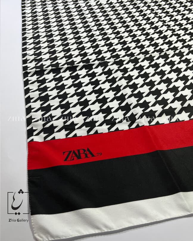 شال موهر طرح پیچازی زارا کد 79 — تصویر ۳