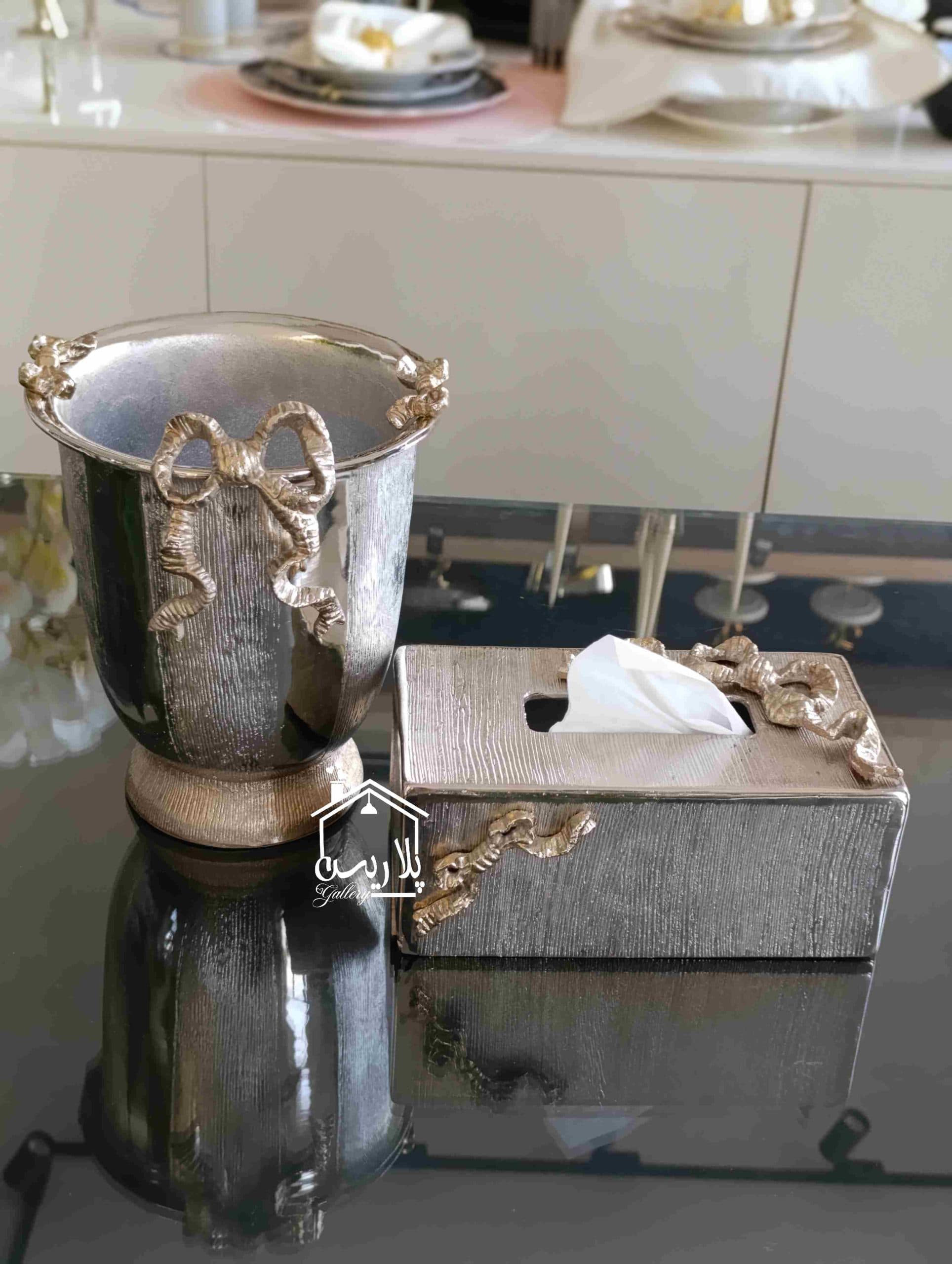 ست سطل و جا دستمال پاپیون28107