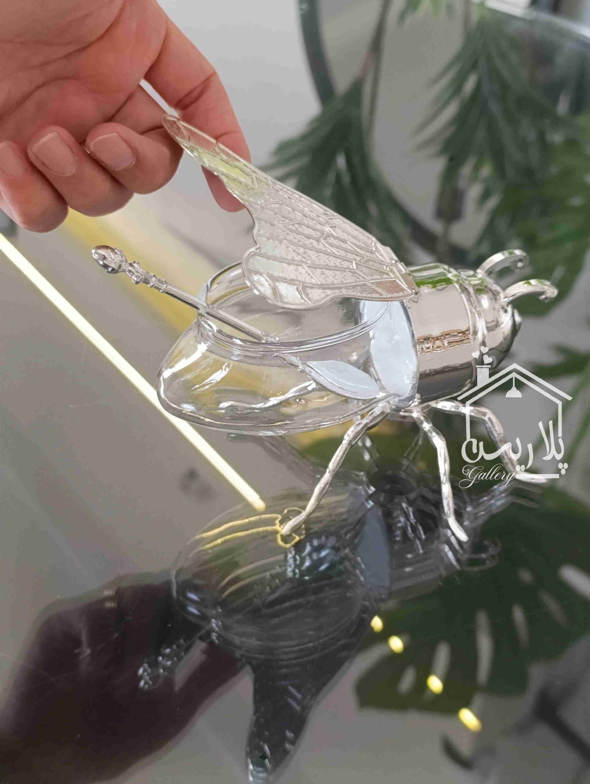 ظرف عسل خوری زنبور سیلور43320 — تصویر ۲