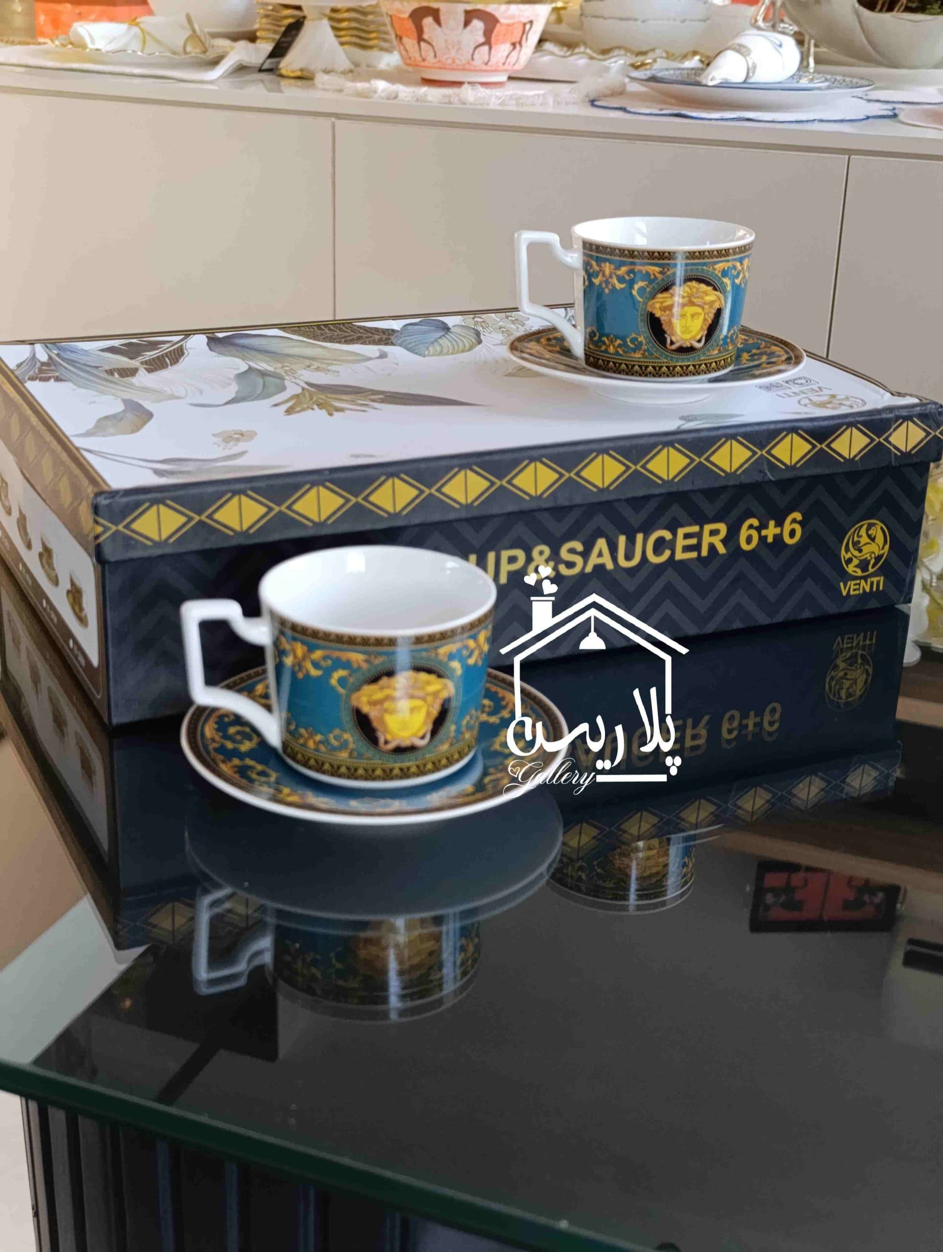 فنجان چایخوری بن چاینا ونتی (VENTI) ورساچه سبز — تصویر ۷