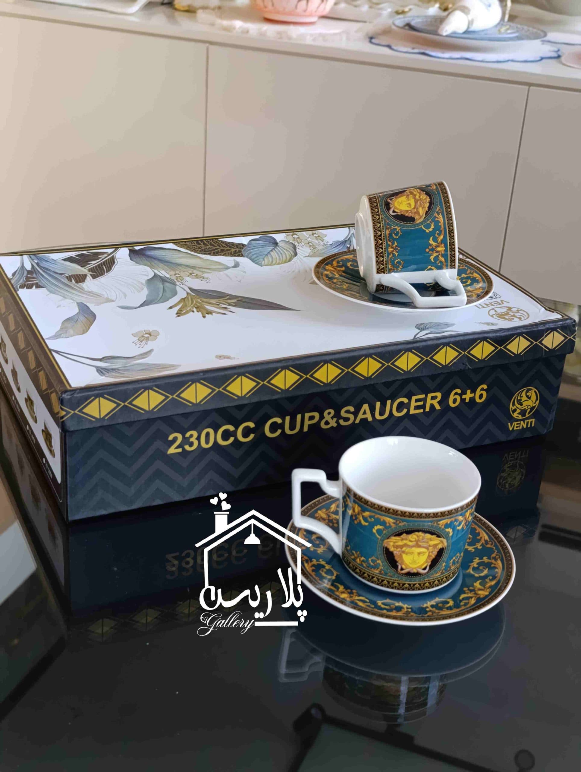 فنجان چایخوری بن چاینا ونتی (VENTI) ورساچه سبز — تصویر ۵
