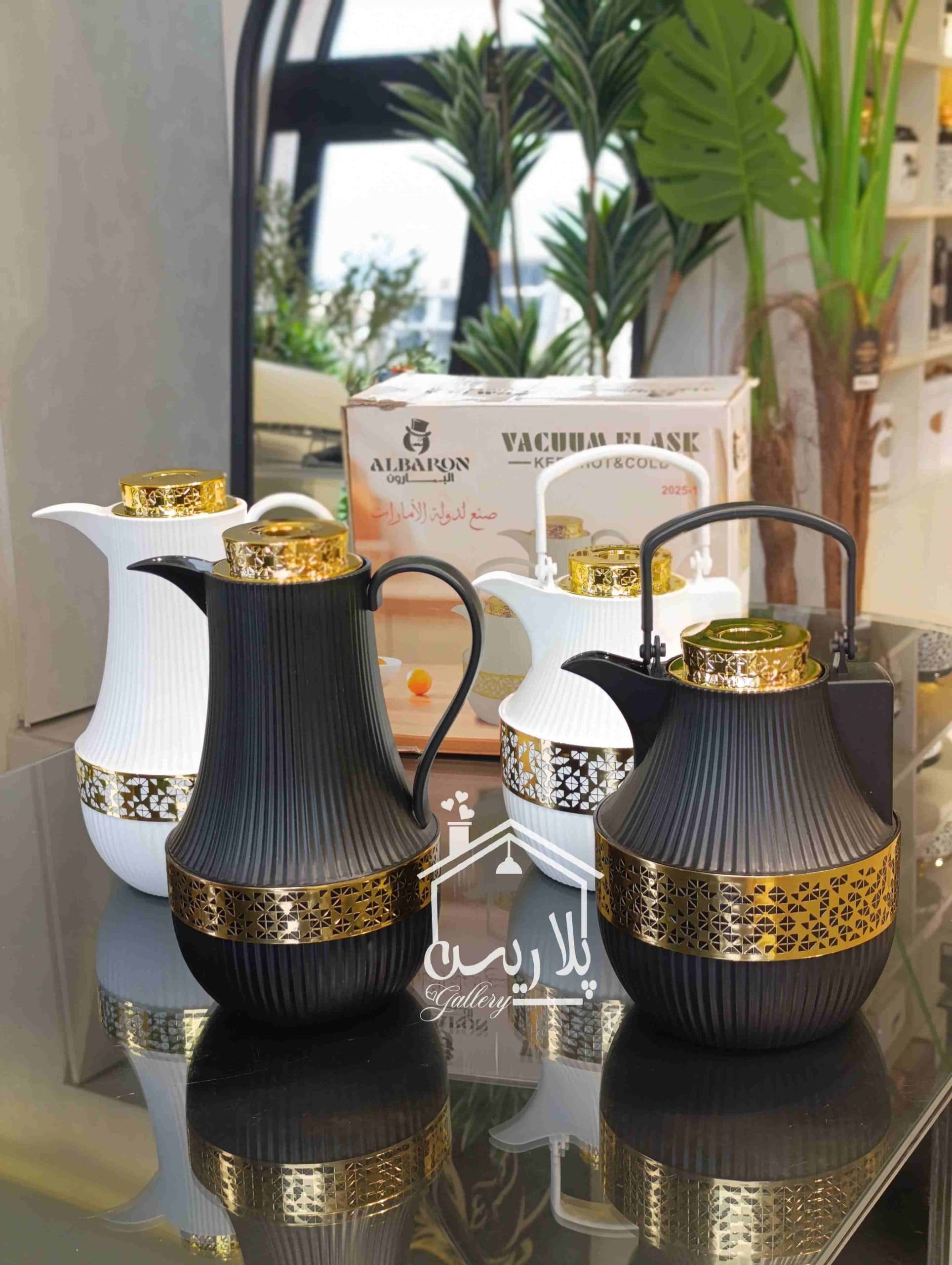ست دوقلو فلاسک طرح اسلیم مشکی36218 — تصویر ۲