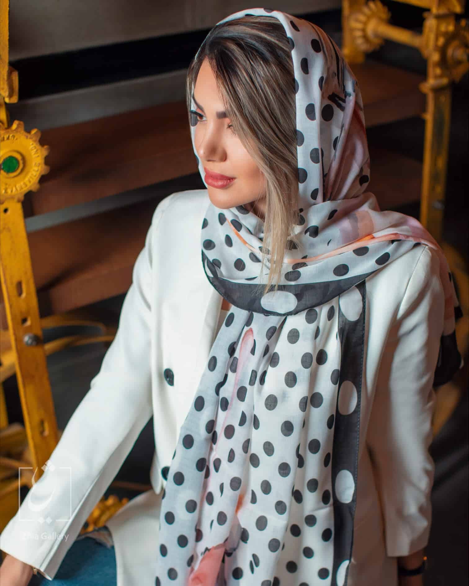 شال نخ طرح لاک توپی کد 413 — تصویر ۴