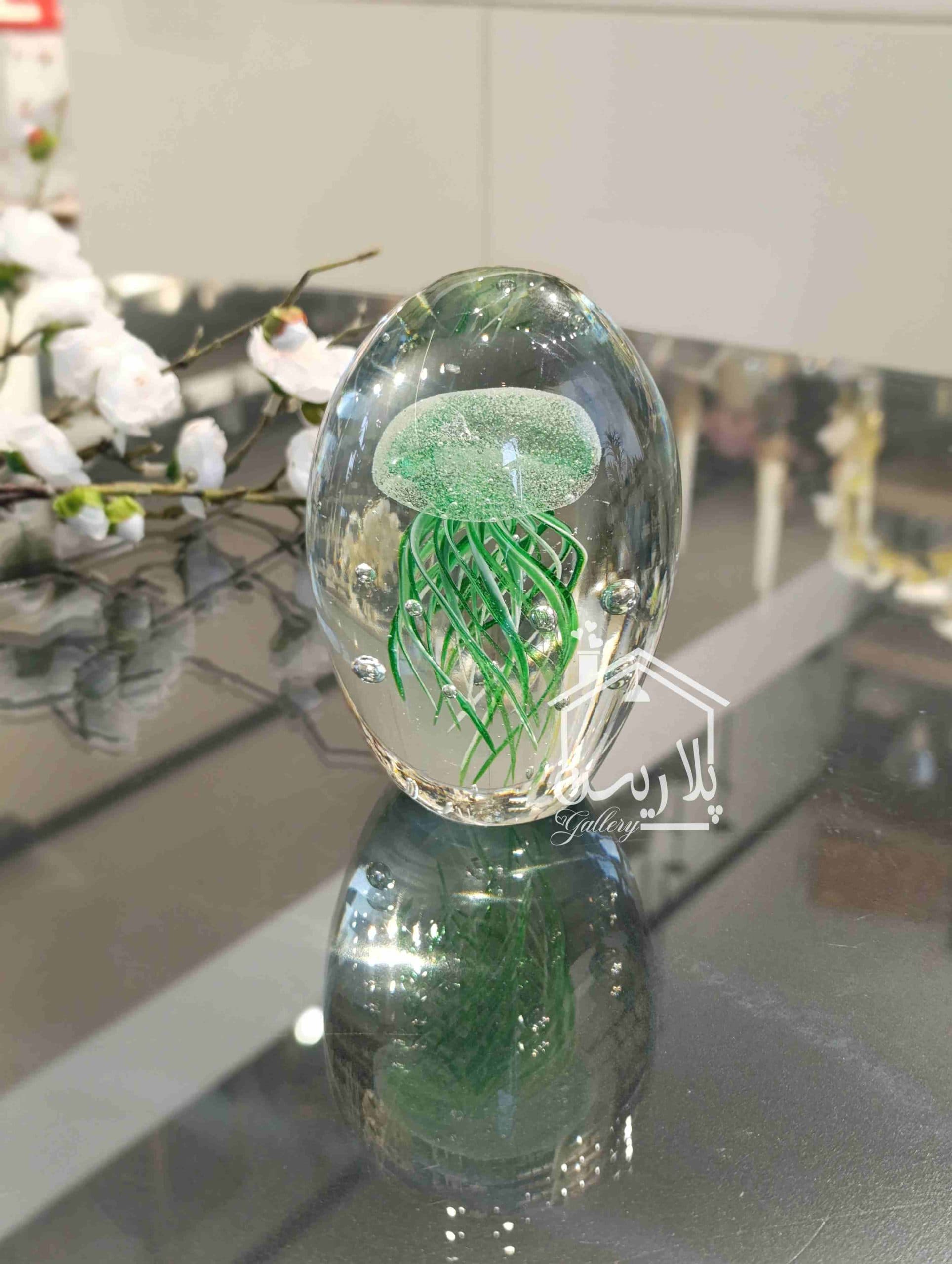 اکسسوری کریستال عروس دریایی سبز