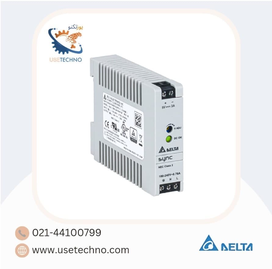 منبع تغذیه DRS-5V30W1NZ دلتا 3 آمپر 5 ولت -Power Supply