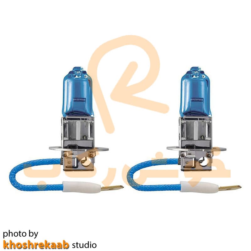 لامپ هالوژن خودرو استار لنزو یخی مدل H3 کد 12v 100w