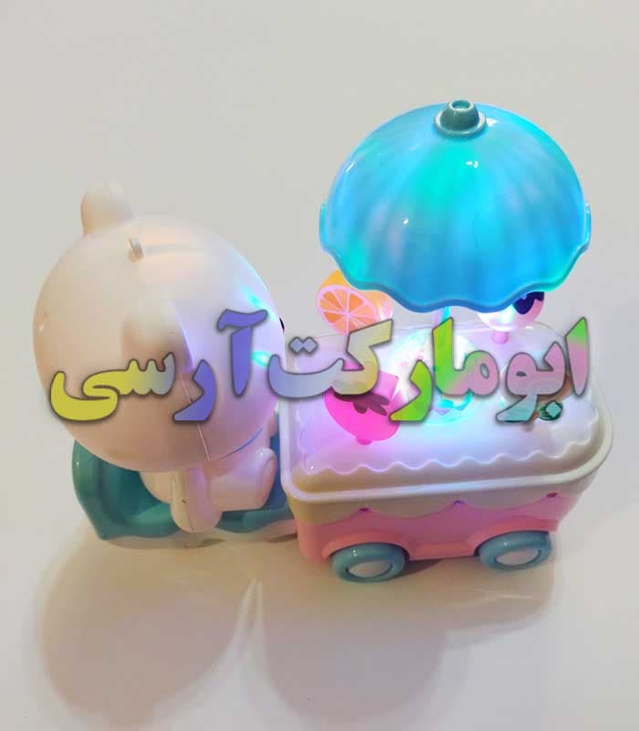 ربات ماشین خرس آبنبات فروش موزیکال و حرکتی باتری خور — تصویر ۴