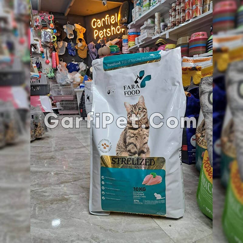 غذای خشک گربه «فرافود پلاس» مدل عقیم با طعم مرغ و برنج (10 کیلوگرم) — تصویر ۲
