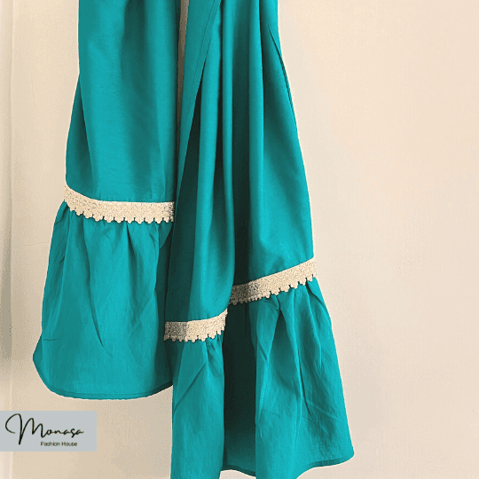 شال مزونی سبز برند موناسا مدل 84