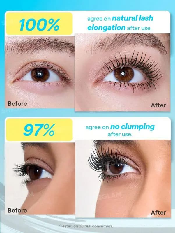 ریمل فوق بلند کننده و حجم دهنده آبی شیگلم – sheglam — تصویر ۳