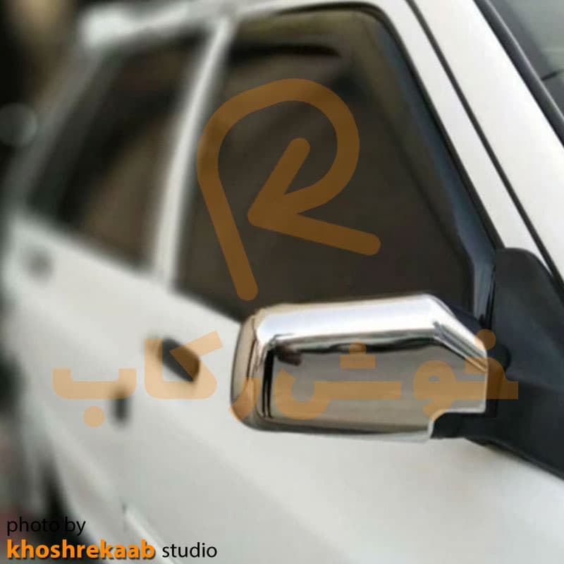 فلاپ (قاب) کروم آینه بغل پراید بسته 2 عددی — تصویر ۴