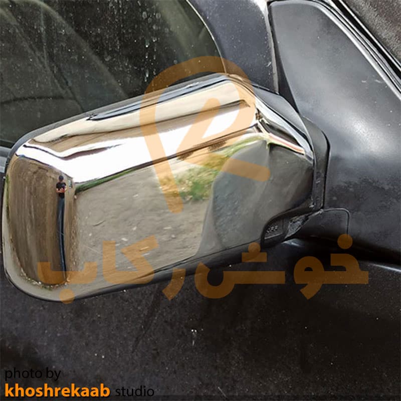 فلاپ (قاب) کروم آینه بغل پراید بسته 2 عددی — تصویر ۶