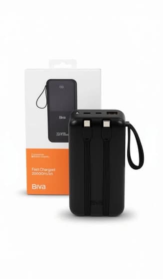 پاور بانک 22.5 وات بیوا مدل BP_086 ظرفیت 20000 میلی آمپر ساعت — تصویر ۲