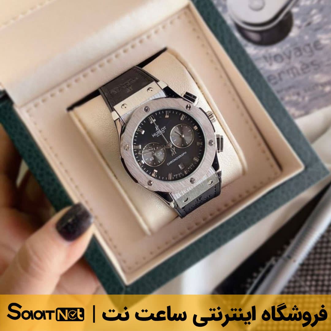 ساعت مچی مردانه هابلوت HUBLOT سه موتوره مدل 1961 کد ۷۰۹۰