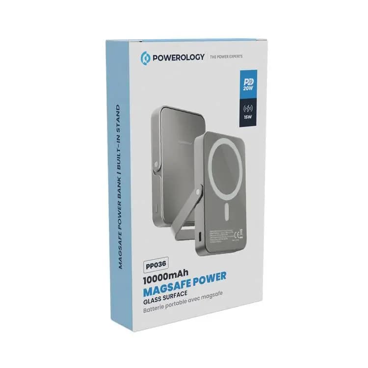 پاوربانک Powerology 10000mAh Magsafe Glass Surface — تصویر ۴