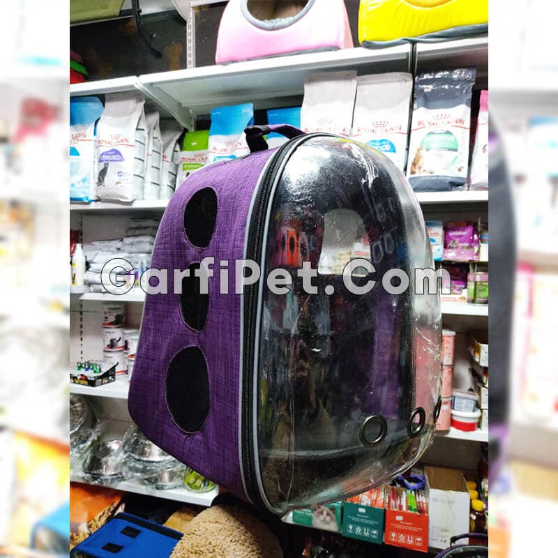 کوله حمل حیوان خانگی (سگ، گربه و جوندگان) «هپی پت» تمام طلق مدل غول — تصویر ۵