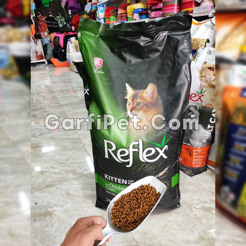 غذای خشک بچه گربه رفلکس پلاس مدل کیتن Kitten با طعم مرغ (15 کیلوگرم) — تصویر ۵