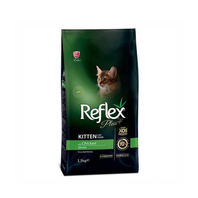 غذای خشک بچه گربه رفلکس پلاس مدل کیتن Kitten با طعم مرغ (15 کیلوگرم)
