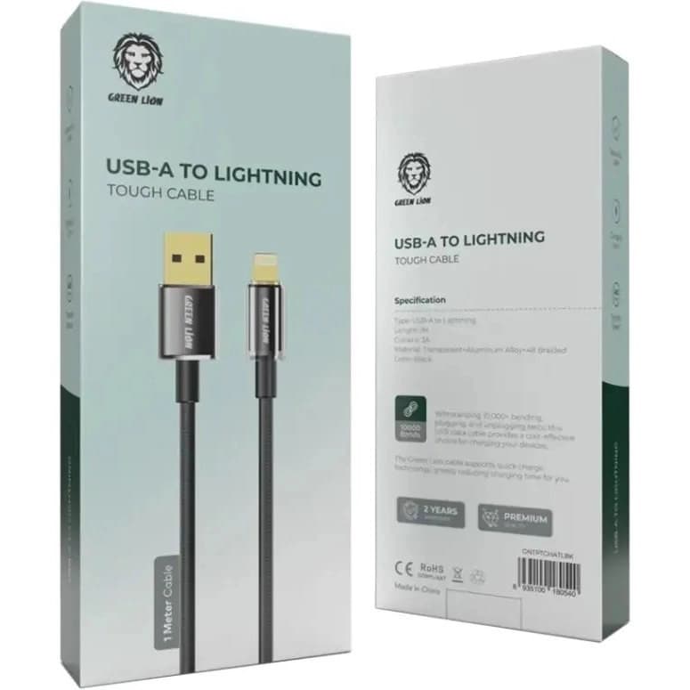 کابل تبدیل USB به لایتنینگ گرین لاین مدل Tough به طول 1 متر